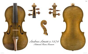 Luthier's Library Photos:  Violin by Andrea Amati, 1574